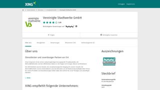 
                            12. Vereinigte Stadtwerke GmbH als Arbeitgeber | XING Unternehmen