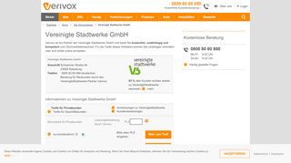 
                            8. Vereinigte Stadtwerke GmbH - Verivox