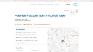 
                            13. Vereinigte Volksbank Münster eG, Filiale Telgte,Steinstraße 25 ...