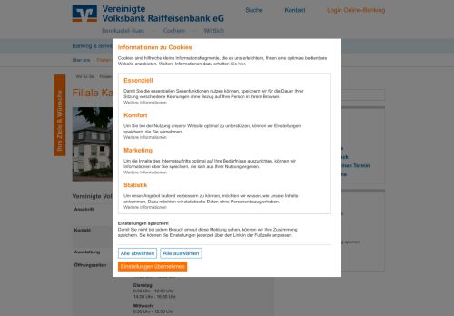 
                            10. Vereinigte Volksbank Raiffeisenbank eG - Filiale Kaisersesch