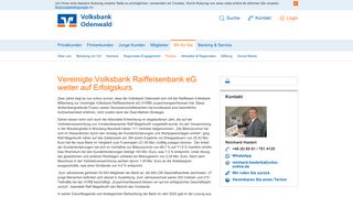 
                            9. Vereinigte Volksbank Raiffeisenbank eG weiter auf Erfolgskurs ...