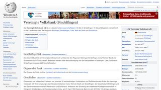 
                            13. Vereinigte Volksbank (Sindelfingen) – Wikipedia