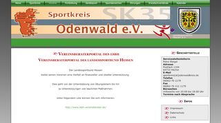 
                            13. Vereinsberaterportal des Lsbh - Sportkreis Odenwald