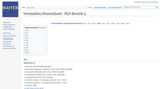 
                            5. Vereinsliste/Deutschland - PLZ-Bereich 3 – WaffenWiki