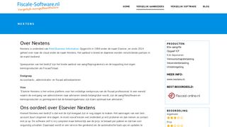 
                            8. Vergelijk Elsevier Nextens aangiftesoftware - Fiscale-software.nl