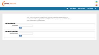 
                            6. Vergeten wachtwoord - Mijn Capabel Hogeschool