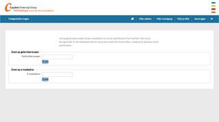 
                            3. Vergeten wachtwoord - Mijn Capabel