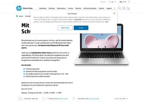 
                            2. Vergünstigungen im HP Store - HP Store Schweiz