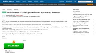 
                            5. Verhalten von IE11 bei gespeicherten Proxyserver Passwort ...