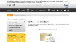 
                            8. Verifica attivazione smartcard Tivùsat - tivùsat