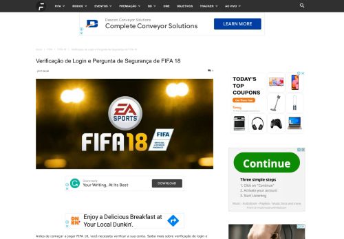 
                            12. Verificação de Login e Pergunta de Segurança de FIFA 18