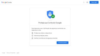 
                            2. Verificação de segurança - Google Account