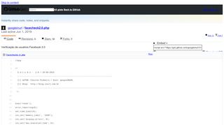 
                            5. Verificação de usuários Facebook 2.0 · GitHub