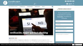 
                            13. «verificación», mejor que «fact-checking» | Fundéu BBVA