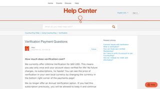 
                            8. Verification Payment Questions – Couchsurfing FAQs