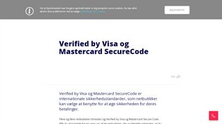 
                            9. Verified by Visa og Mastercard SecureCode - Nykredit
