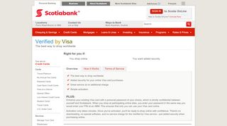 
                            13. Verified by Visa | Scotiabank