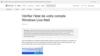 
                            10. Vérifier l'état de votre compte Windows Live Mail - Outlook
