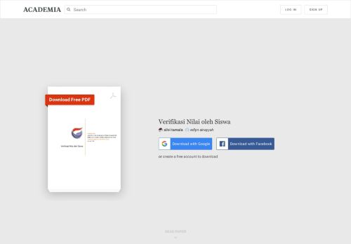 
                            13. Verifikasi Nilai oleh Siswa | silvi tamala - Academia.edu