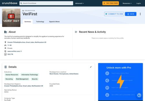 
                            12. VeriFirst | Crunchbase