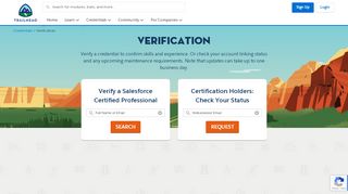 
                            7. Verify Certification - Trailhead - Salesforce