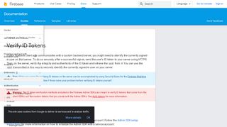 
                            10. Verify ID Tokens | Firebase