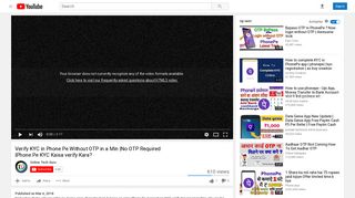 
                            4. Verify KYC in Phone Pe Without OTP in a Min |No OTP Required ...