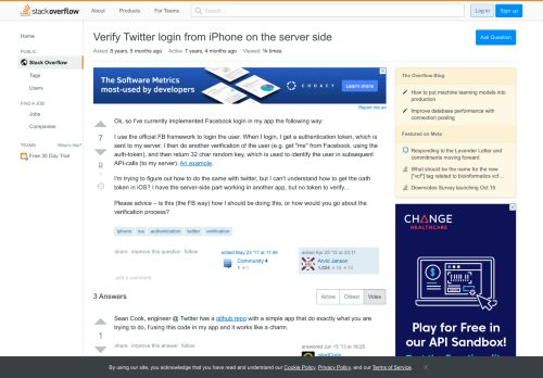 
                            9. Verify Twitter login from iPhone on the server side - Stack Overflow