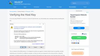 
                            8. Verifying the Host Key :: WinSCP