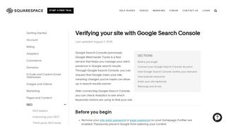 
                            13. Verifying your site with Google Search Console – Squarespace Help