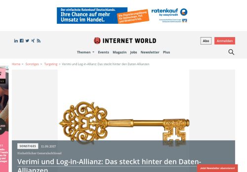 
                            12. Verimi und Log-in-Allianz: Das steckt hinter den Daten-Allianzen ...