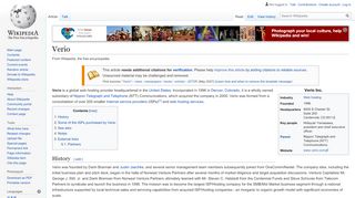 
                            12. Verio - Wikipedia