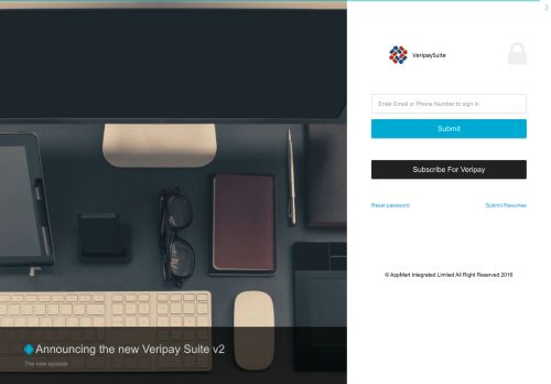 
                            5. Veripay Suite v2 | Login