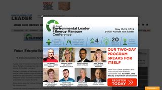 
                            10. Verisae | Enterprise Refrigerant Management - Environmental Leader