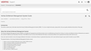 
                            10. Veritas Entitlement Management System Guide