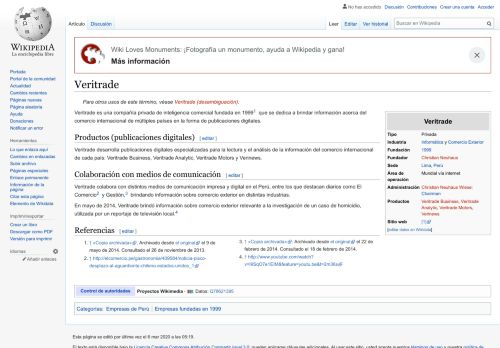 
                            2. Veritrade - Wikipedia, la enciclopedia libre