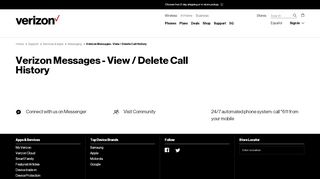 
                            4. Verizon Messages - Call History | Verizon Wireless