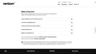 
                            10. Verizon Quick & Easy Bill Payment | Verify Account
