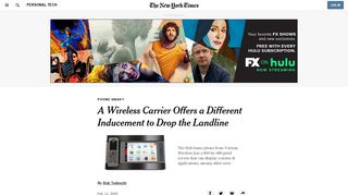 
                            10. Verizon Wireless VoIP Device Cuts the Landline - The New York Times