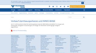 
                            3. Verkauf start:bausparkasse und IMMO-BANK | VOLKSBANK WIEN