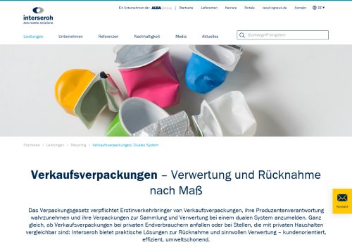 
                            8. Verkaufsverpackungen/ Duales System | Interseroh - Ihr starker ...