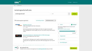 
                            12. Verkehrsgesellschaft: Aktuelle Jobs | XING Stellenmarkt