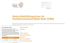 
                            5. Verkehrsverbund Rhein-Ruhr (VRR) - HandyTicket Deutschland
