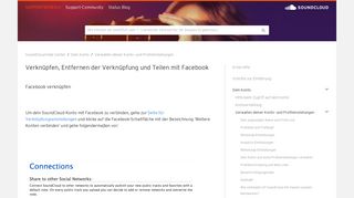 
                            4. Verknüpfen, Entfernen der Verknüpfung und Teilen mit Facebook ...