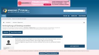 
                            8. Verknüpfung auf Desktop erstellen - Windows 7 Forum
