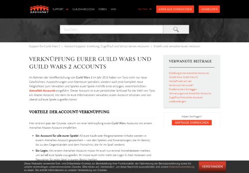 
                            8. Verknüpfung eurer Guild Wars und Guild Wars 2 Accounts – Support ...