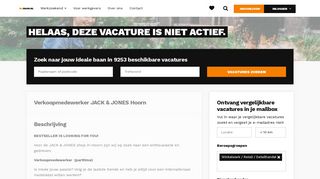 
                            12. Verkoopmedewerker JACK & JONES Hoorn ~ * - Bijbaan.nl