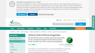 
                            8. Verloren iPad of iPhone terugvinden | SeniorWeb