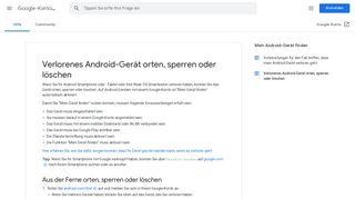 
                            2. Verlorenes Android-Gerät orten, sperren oder löschen - Google-Konto ...