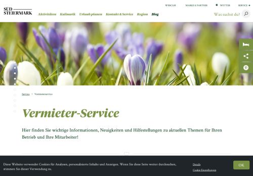 
                            10. Vermieter-Service | suedsteiermark.com